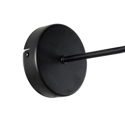 RALPH 203-0038 Vintage Επιτοίχιο Φωτιστικό Απλίκα Μονόφωτο 1 x E27 IP20 Μαύρο Μέταλλο με Μαύρο Ύφασμα - Μ22 x Π26 x Υ29cm