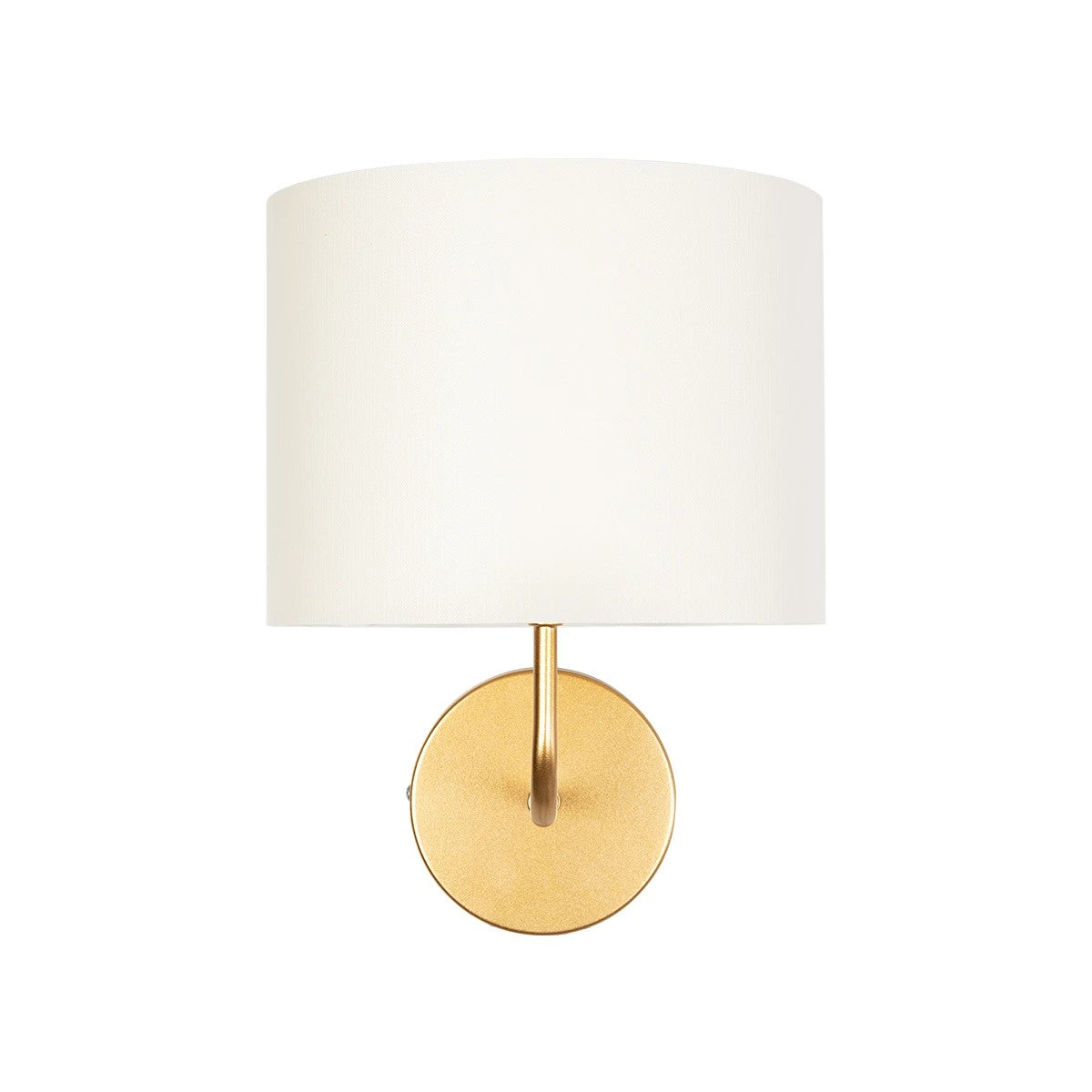 RALPH 203-0039 Vintage Επιτοίχιο Φωτιστικό Απλίκα Μονόφωτο 1 x E27 IP20 Χρυσό Μέταλλο με Μπεζ Ύφασμα - Μ22 x Π26 x Υ29cm