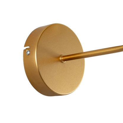 RALPH 203-0039 Vintage Επιτοίχιο Φωτιστικό Απλίκα Μονόφωτο 1 x E27 IP20 Χρυσό Μέταλλο με Μπεζ Ύφασμα - Μ22 x Π26 x Υ29cm