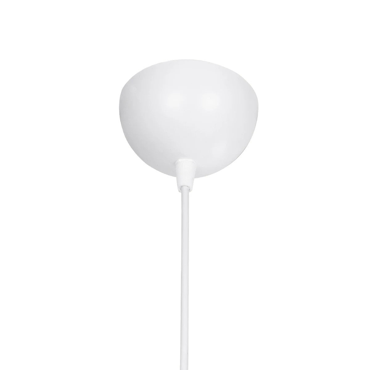 BILLA 203-0041 Vintage Κρεμαστό Φωτιστικό Καμπάνα Μονόφωτο 1 x E27 IP20 Λευκό με Χρυσό Μέταλλο - M30.5 x Π30.5 x Υ70cm