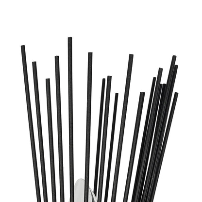 HORN 203-0043 Vintage Επιτοίχιο Φωτιστικό Απλίκα Δίφωτο 2 x E27 IP20 Μαύρο Μέταλλο - Μ17 x Π20 x Υ45cm