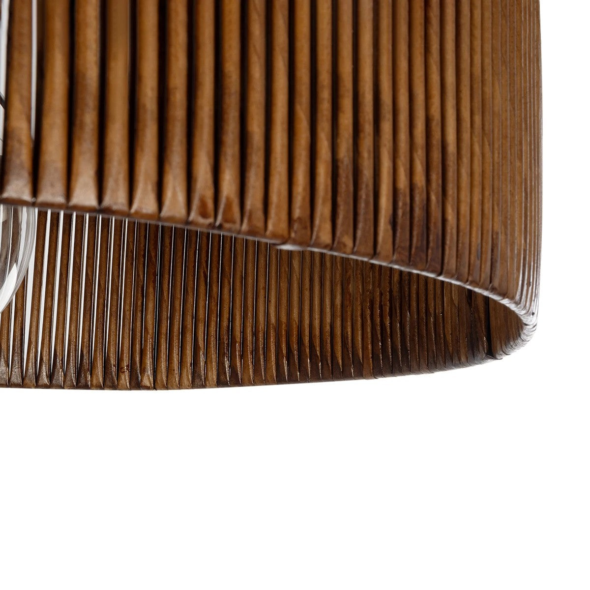 KYCLOS 203-0045 Boho Κρεμαστό Φωτιστικό Καπέλο Μονόφωτο 1 x E27 IP20 Καφέ Rattan - M55 x Π55 x Υ20cm