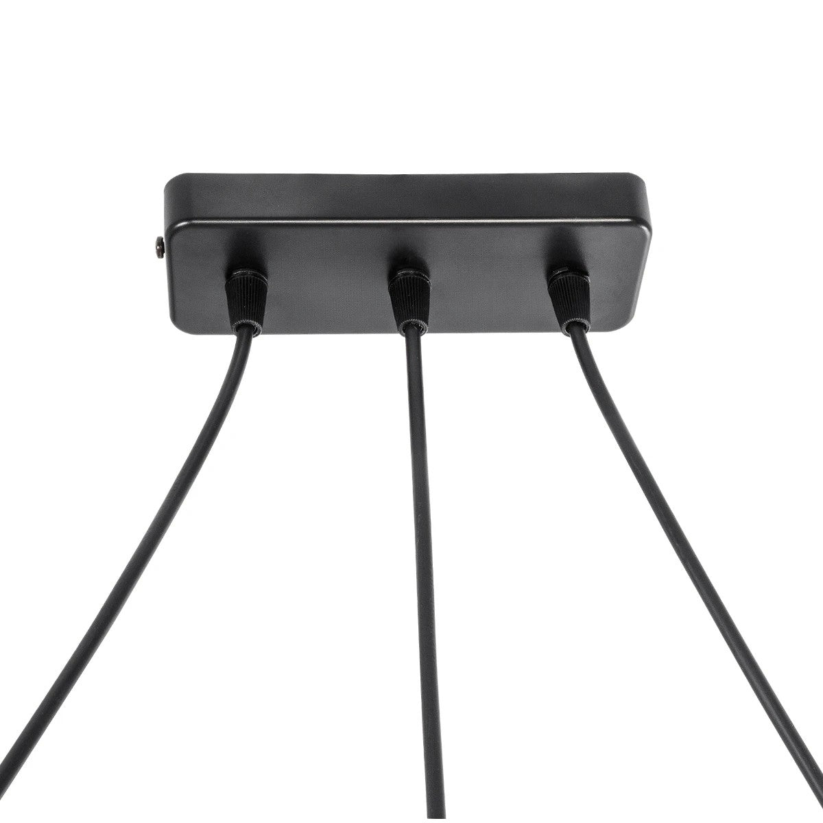 CUP 203-0051 Vintage Κρεμαστό Φωτιστικό Ανάρτηση Τρίφωτο 3 x E27 IP20 Καρυδί Ξύλο Με Λευκό Καπέλο- Μ80 x Π20 x Υ76cm