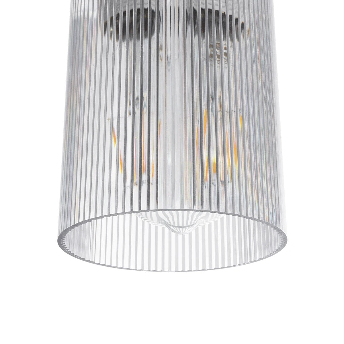 TORUS 203-0064 Μοντέρνο Κρεμαστό Φωτιστικό Καμπάνα Μονόφωτο 1 x E27 IP20 Λευκό Πλαστικό - Μ10 x Π10 x Υ77cm