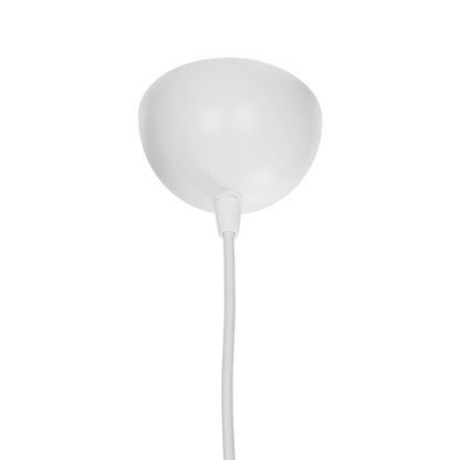 TORUS 203-0064 Μοντέρνο Κρεμαστό Φωτιστικό Καμπάνα Μονόφωτο 1 x E27 IP20 Λευκό Πλαστικό - Μ10 x Π10 x Υ77cm