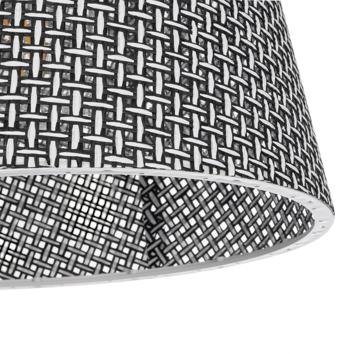 CONEY 203-0070 Μοντέρνο Κρεμαστό Φωτιστικό Καπέλο Μονόφωτο 1 x E27 IP20 Γκρι Διάτρητο Ύφασμα - Μ26 x Π26 x Υ93cm