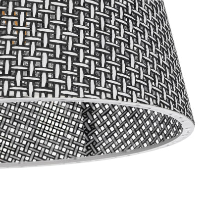 CONEY 203-0070 Μοντέρνο Κρεμαστό Φωτιστικό Καπέλο Μονόφωτο 1 x E27 IP20 Γκρι Διάτρητο Ύφασμα - Μ26 x Π26 x Υ93cm