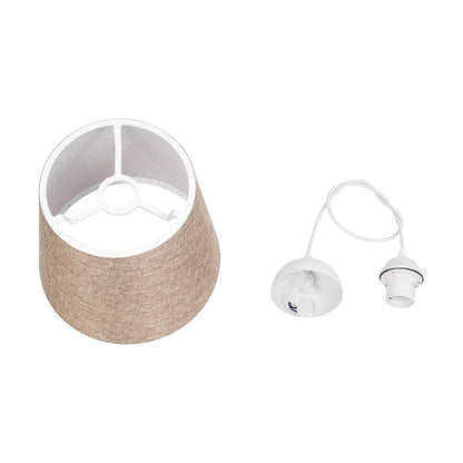 CONEY 203-0073 Μοντέρνο Κρεμαστό Φωτιστικό Οροφής με Ντουί 1 x E27 AC 220-240V IP20 - Καφέ - Μ26 x Π26 x Υ25