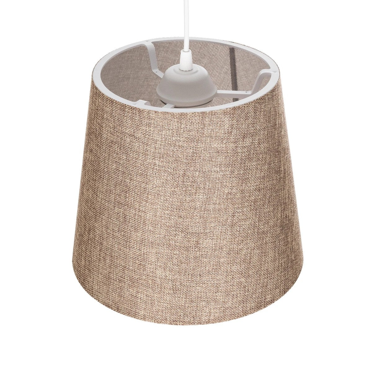 CONEY 203-0073 Μοντέρνο Κρεμαστό Φωτιστικό Οροφής με Ντουί 1 x E27 AC 220-240V IP20 - Καφέ - Μ26 x Π26 x Υ25