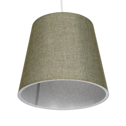 CONEY 203-0074 Μοντέρνο Κρεμαστό Φωτιστικό Καπέλο Μονόφωτο 1 x E27 IP20 Πράσινο Ύφασμα - Μ26 x Π26 x Υ93cm