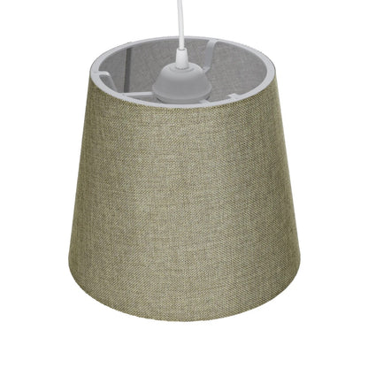 CONEY 203-0074 Μοντέρνο Κρεμαστό Φωτιστικό Καπέλο Μονόφωτο 1 x E27 IP20 Πράσινο Ύφασμα - Μ26 x Π26 x Υ93cm