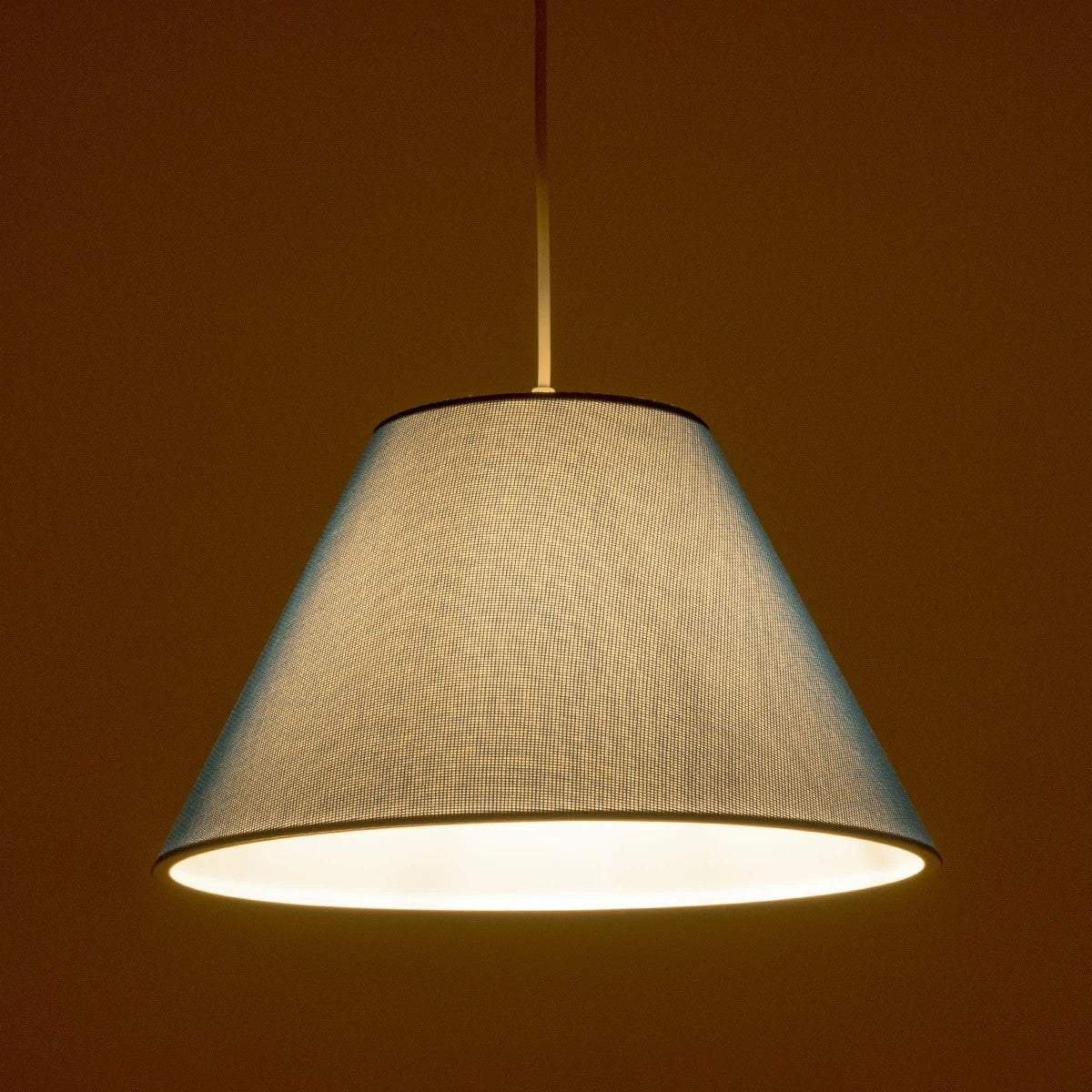 RIFT 203-0075 Μοντέρνο Κρεμαστό Φωτιστικό Καπέλο Μονόφωτο 1 x E27 IP20 Μπλε Ύφασμα - Μ35 x Π35 x Υ93cm