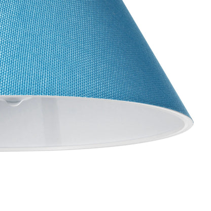 RIFT 203-0075 Μοντέρνο Κρεμαστό Φωτιστικό Καπέλο Μονόφωτο 1 x E27 IP20 Μπλε Ύφασμα - Μ35 x Π35 x Υ93cm