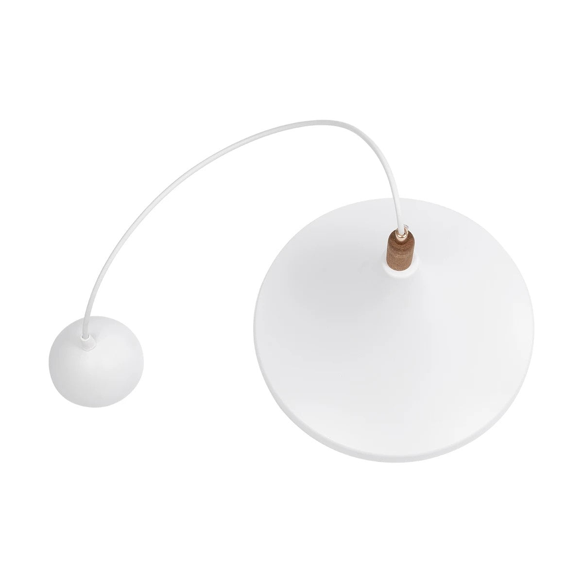 BELFRY 203-0076 Μοντέρνο Κρεμαστό Φωτιστικό Καμπάνα Μονόφωτο 1 x E27 IP20 Λεύκο με Χρυσό Πλαστικό - Μ29.5 x Π29.5 x Υ90cm