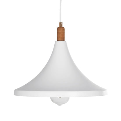 BELFRY 203-0076 Μοντέρνο Κρεμαστό Φωτιστικό Καμπάνα Μονόφωτο 1 x E27 IP20 Λεύκο με Χρυσό Πλαστικό - Μ29.5 x Π29.5 x Υ90cm