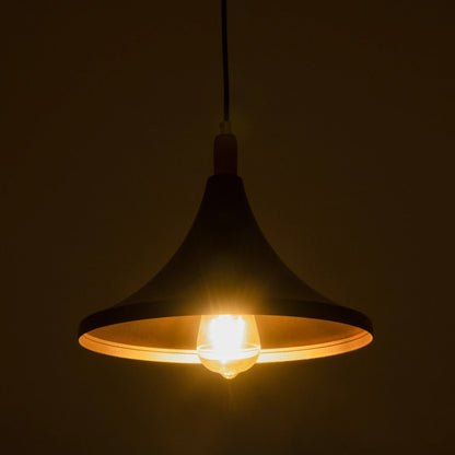 BELFRY 203-0077 Μοντέρνο Κρεμαστό Φωτιστικό Οροφής με Ντουί 1 x E27 AC 220-240V IP20 - Μαύρο & Χρυσό - Μ29.5 x Π29.5 x Υ22