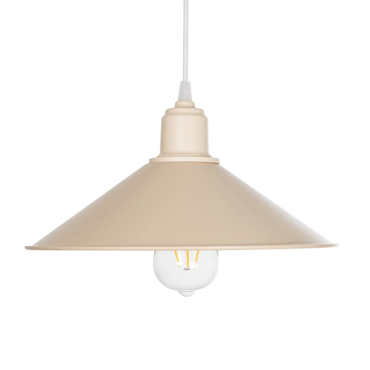 FERRO 203-0086 Μοντέρνο Κρεμαστό Φωτιστικό Οροφής με Ντουί 1 x E27 AC 220-240V IP20 - Μπεζ - Μ30 x Π30 x Υ15