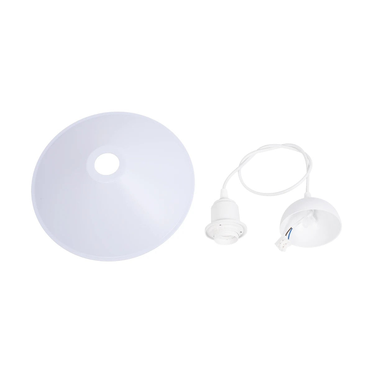 FERRO 203-0087 Μοντέρνο Κρεμαστό Φωτιστικό Οροφής με Ντουί 1 x E27 AC 220-240V IP20 - Λευκό - Μ30 x Π30 x Υ15