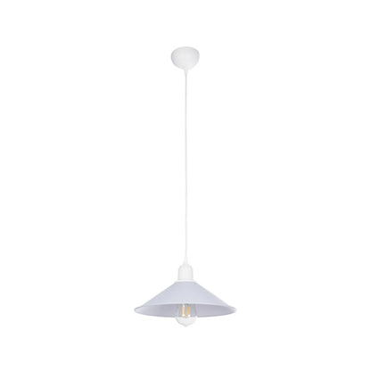 FERRO 203-0087 Μοντέρνο Κρεμαστό Φωτιστικό Οροφής με Ντουί 1 x E27 AC 220-240V IP20 - Λευκό - Μ30 x Π30 x Υ15