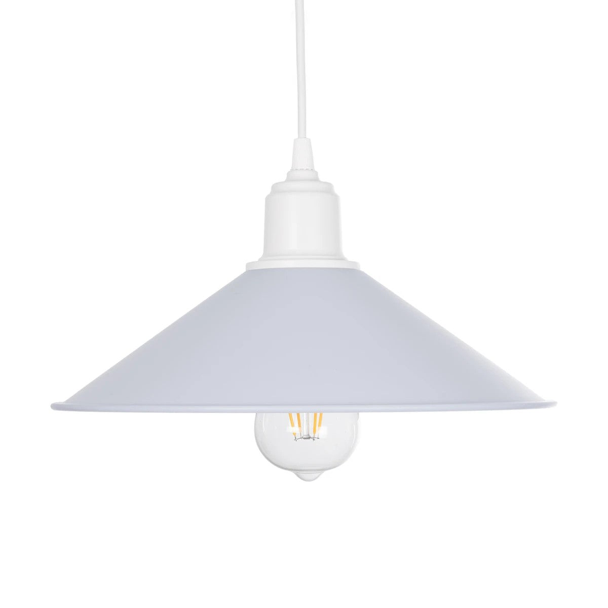 FERRO 203-0087 Μοντέρνο Κρεμαστό Φωτιστικό Οροφής με Ντουί 1 x E27 AC 220-240V IP20 - Λευκό - Μ30 x Π30 x Υ15