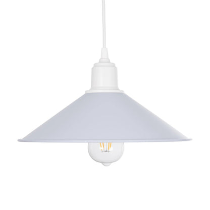 FERRO 203-0087 Μοντέρνο Κρεμαστό Φωτιστικό Οροφής με Ντουί 1 x E27 AC 220-240V IP20 - Λευκό - Μ30 x Π30 x Υ15