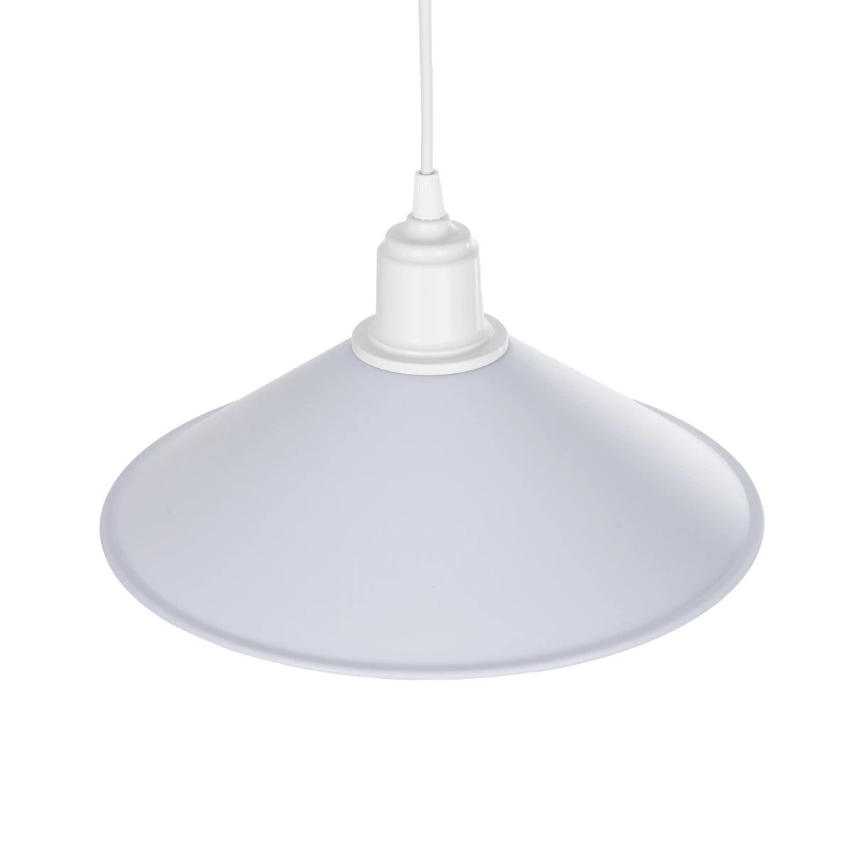 FERRO 203-0087 Μοντέρνο Κρεμαστό Φωτιστικό Οροφής με Ντουί 1 x E27 AC 220-240V IP20 - Λευκό - Μ30 x Π30 x Υ15