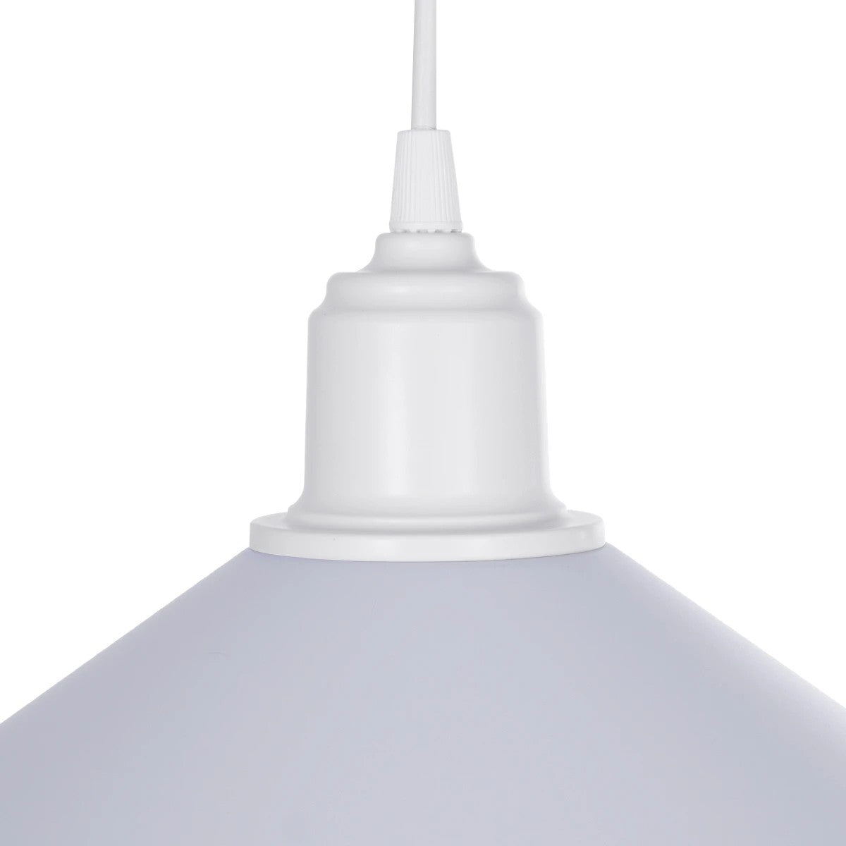 FERRO 203-0087 Μοντέρνο Κρεμαστό Φωτιστικό Οροφής με Ντουί 1 x E27 AC 220-240V IP20 - Λευκό - Μ30 x Π30 x Υ15