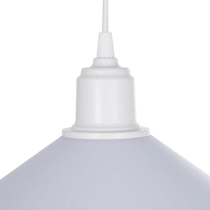 FERRO 203-0087 Μοντέρνο Κρεμαστό Φωτιστικό Οροφής με Ντουί 1 x E27 AC 220-240V IP20 - Λευκό - Μ30 x Π30 x Υ15