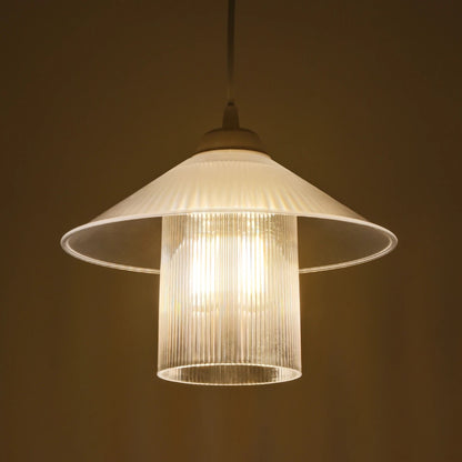 PROMO 203-0088 Μοντέρνο Κρεμαστό Φωτιστικό Οροφής με Ντουί 1 x E27 AC 220-240V IP20 - Λευκό - Μ25.5 x Π25.5 x Υ20