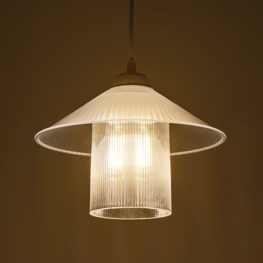 PROMO 203-0088 Μοντέρνο Κρεμαστό Φωτιστικό Οροφής με Ντουί 1 x E27 AC 220-240V IP20 - Λευκό - Μ25.5 x Π25.5 x Υ20