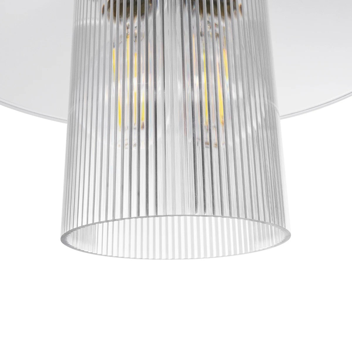 PROMO 203-0088 Μοντέρνο Κρεμαστό Φωτιστικό Οροφής με Ντουί 1 x E27 AC 220-240V IP20 - Λευκό - Μ25.5 x Π25.5 x Υ20