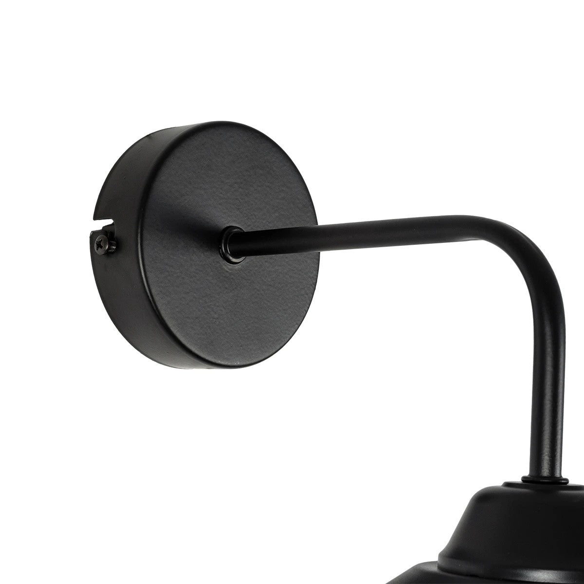 CAGE 203-0096 Vintage Επιτοίχιο Φωτιστικό Απλίκα Μονόφωτο 1 x E27 IP20 Μαύρο Πλαστικό - M22 x Π28 x Υ35