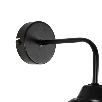 CAGE 203-0096 Vintage Επιτοίχιο Φωτιστικό Απλίκα Μονόφωτο 1 x E27 IP20 Μαύρο Πλαστικό - M22 x Π28 x Υ35