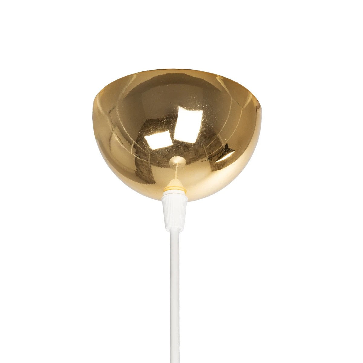 MARBLE 203-0098 Μοντέρνο Κρεμαστό Φωτιστικό Οροφής με Ντουί 1 x E27 AC 220-240V IP20 - Λεύκο & Χρυσό - Μ30 x Π30 x Υ20