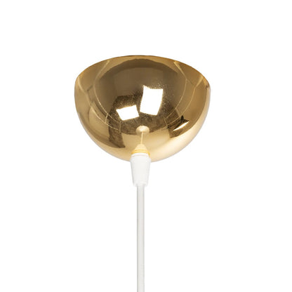 MARBLE 203-0098 Μοντέρνο Κρεμαστό Φωτιστικό Οροφής με Ντουί 1 x E27 AC 220-240V IP20 - Λεύκο & Χρυσό - Μ30 x Π30 x Υ20