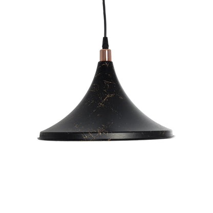 MARBLE 203-0099 Μοντέρνο Κρεμαστό Φωτιστικό Οροφής με Ντουί 1 x E27 AC 220-240V IP20 - Μαύρο & Χρυσό - Μ30 x Π30 x Υ20