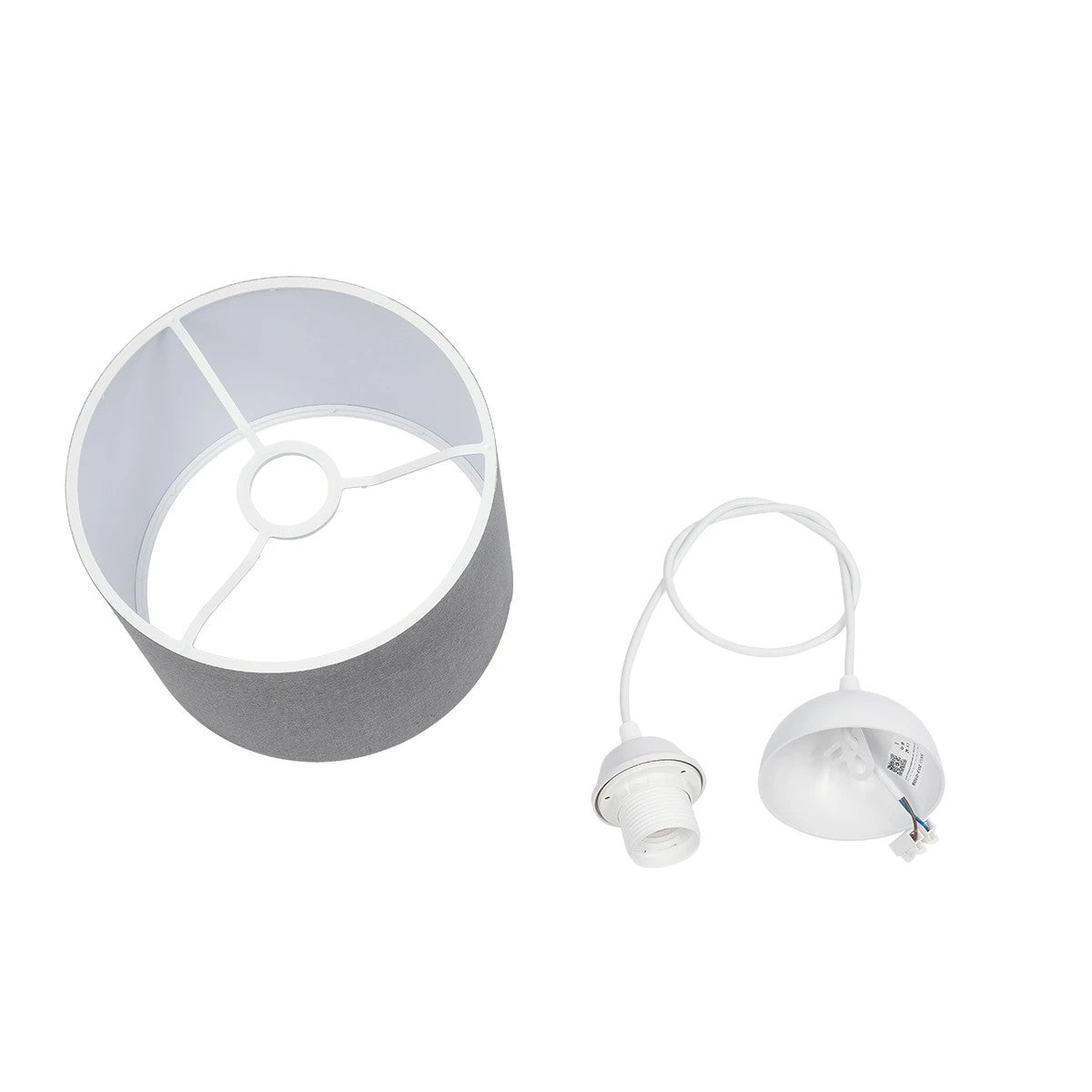 BLAZE 203-0108 Μοντέρνο Κρεμαστό Φωτιστικό Οροφής με Ντουί 1 x E27 AC 220-240V IP20 - Γκρι - Μ22 x Π22 x Υ20