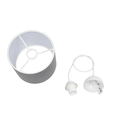 BLAZE 203-0108 Μοντέρνο Κρεμαστό Φωτιστικό Οροφής με Ντουί 1 x E27 AC 220-240V IP20 - Γκρι - Μ22 x Π22 x Υ20