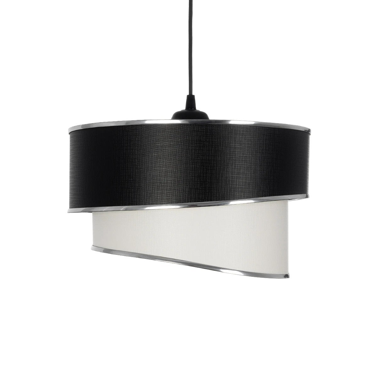 SONIA 203-0118 Μοντέρνο Κρεμαστό Φωτιστικό Οροφής με Ντουί 1 x E27 AC 220-240V IP20 - Λευκό & Μαύρο - Μ30 x Π30 x Υ24