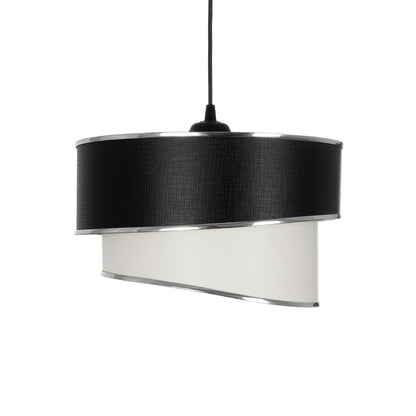 SONIA 203-0118 Μοντέρνο Κρεμαστό Φωτιστικό Οροφής με Ντουί 1 x E27 AC 220-240V IP20 - Λευκό & Μαύρο - Μ30 x Π30 x Υ24