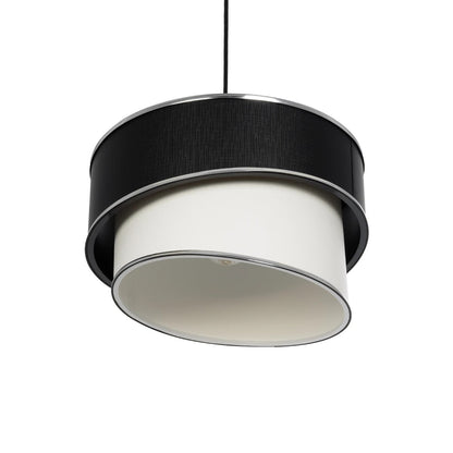 SONIA 203-0118 Μοντέρνο Κρεμαστό Φωτιστικό Οροφής με Ντουί 1 x E27 AC 220-240V IP20 - Λευκό & Μαύρο - Μ30 x Π30 x Υ24