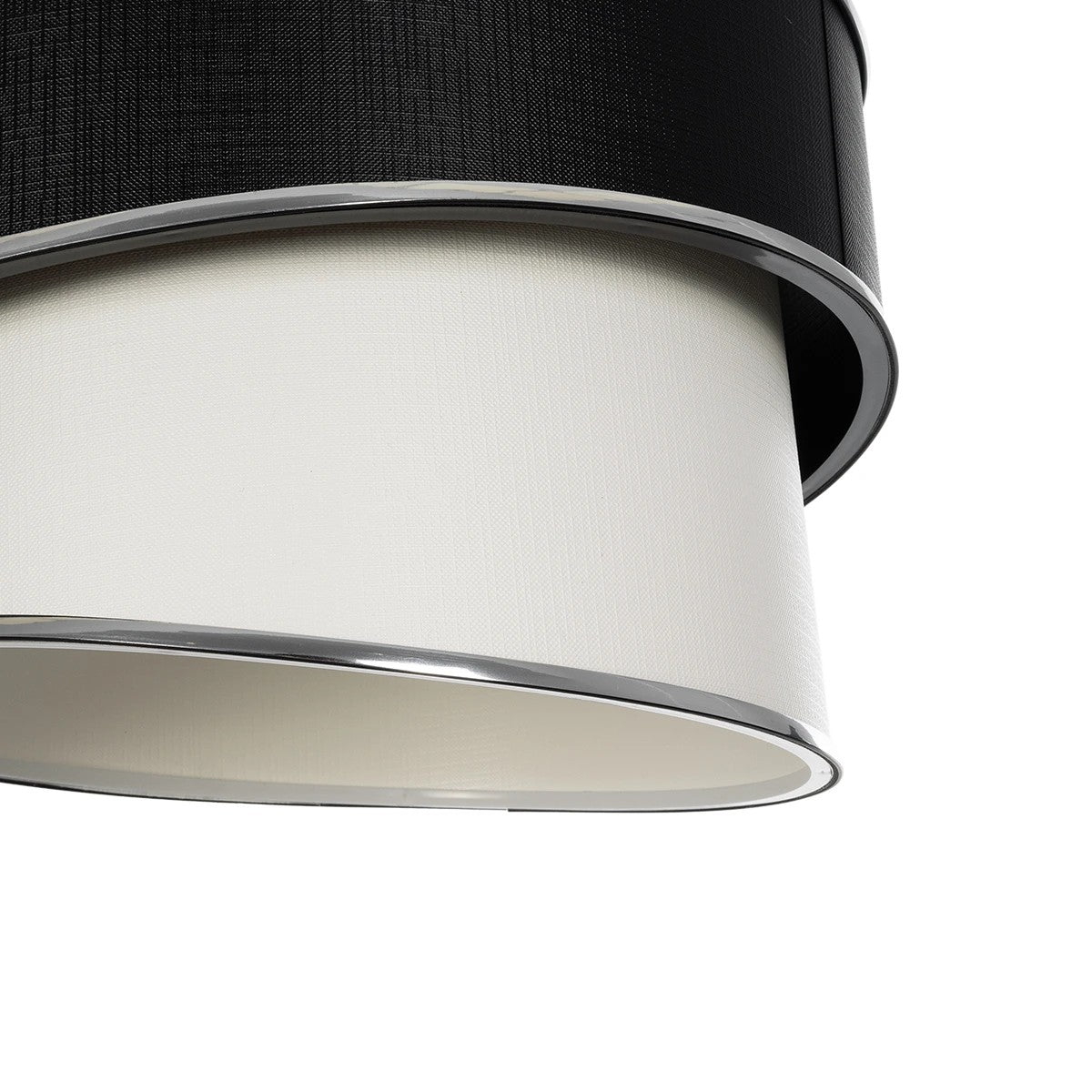 SONIA 203-0118 Μοντέρνο Κρεμαστό Φωτιστικό Οροφής με Ντουί 1 x E27 AC 220-240V IP20 - Λευκό & Μαύρο - Μ30 x Π30 x Υ24