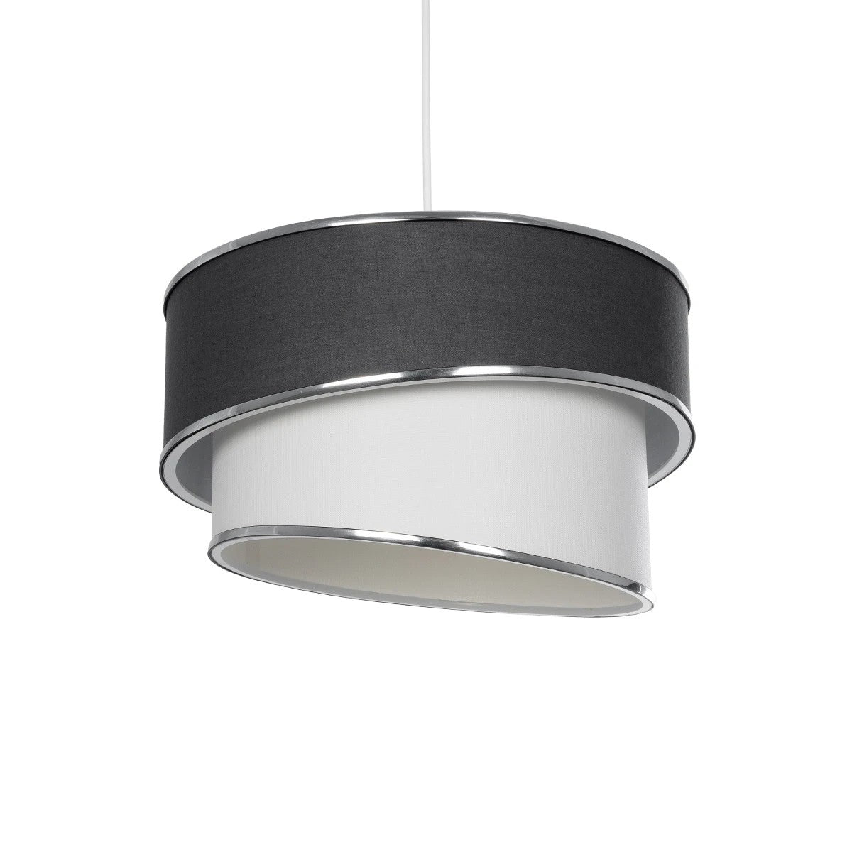 SONIA 203-0123 Μοντέρνο Κρεμαστό Φωτιστικό Οροφής με Ντουί 1 x E27 AC 220-240V IP20 - Γκρι & Λευκό - Μ30 x Π30 x Υ24