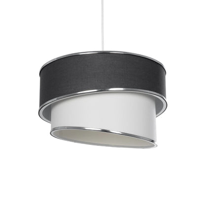 SONIA 203-0123 Μοντέρνο Κρεμαστό Φωτιστικό Οροφής με Ντουί 1 x E27 AC 220-240V IP20 - Γκρι & Λευκό - Μ30 x Π30 x Υ24