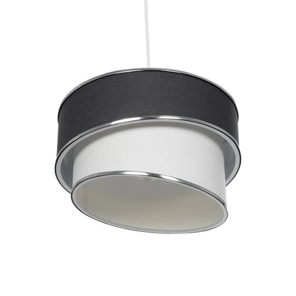 SONIA 203-0123 Μοντέρνο Κρεμαστό Φωτιστικό Οροφής με Ντουί 1 x E27 AC 220-240V IP20 - Γκρι & Λευκό - Μ30 x Π30 x Υ24