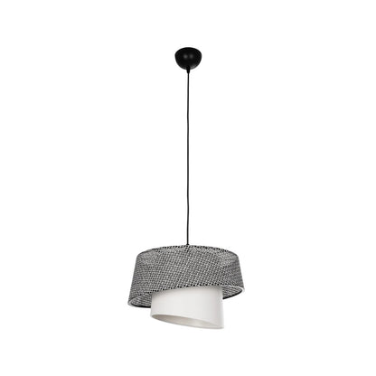 ALINA 203-0130 Μοντέρνο Κρεμαστό Φωτιστικό Οροφής με Ντουί 1 x E27 AC 220-240V IP20 - Γκρι & Λευκό - Μ30 x Π30 x Υ20