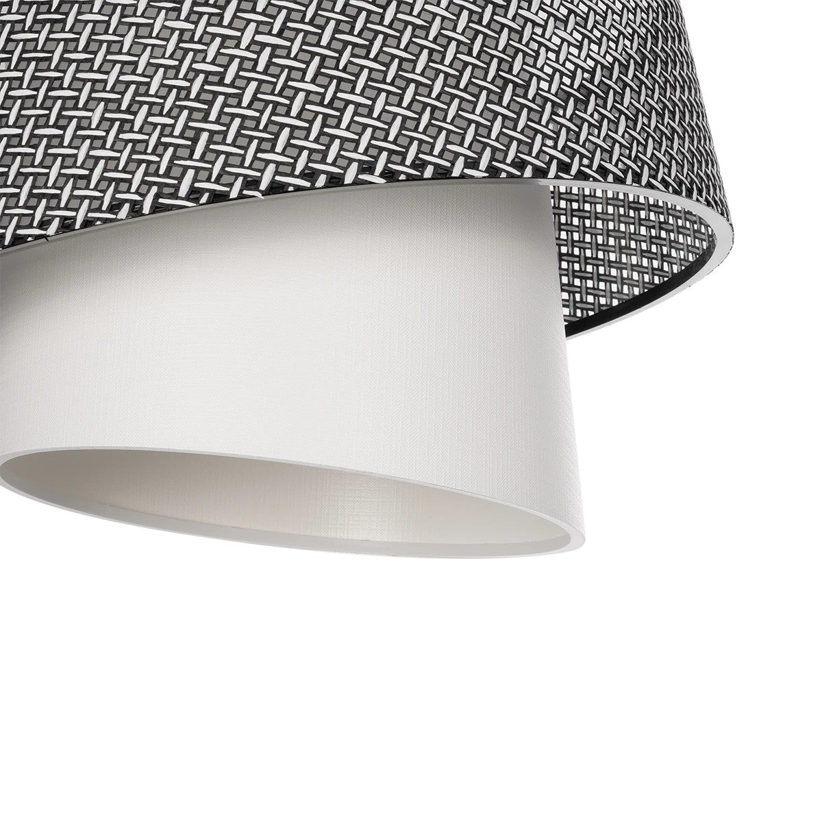 ALINA 203-0130 Μοντέρνο Κρεμαστό Φωτιστικό Οροφής με Ντουί 1 x E27 AC 220-240V IP20 - Γκρι & Λευκό - Μ30 x Π30 x Υ20