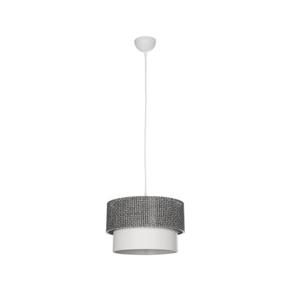 SISSIE 203-0139 Μοντέρνο Κρεμαστό Φωτιστικό Οροφής με Ντουί 1 x E27 AC 220-240V IP20 - Μαύρο & Λευκό - Μ30 x Π30 x Υ23