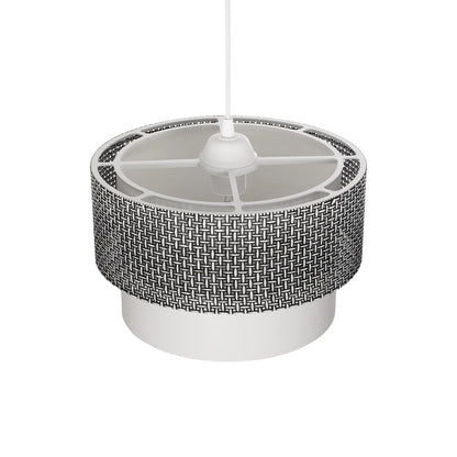 SISSIE 203-0139 Μοντέρνο Κρεμαστό Φωτιστικό Οροφής με Ντουί 1 x E27 AC 220-240V IP20 - Μαύρο & Λευκό - Μ30 x Π30 x Υ23