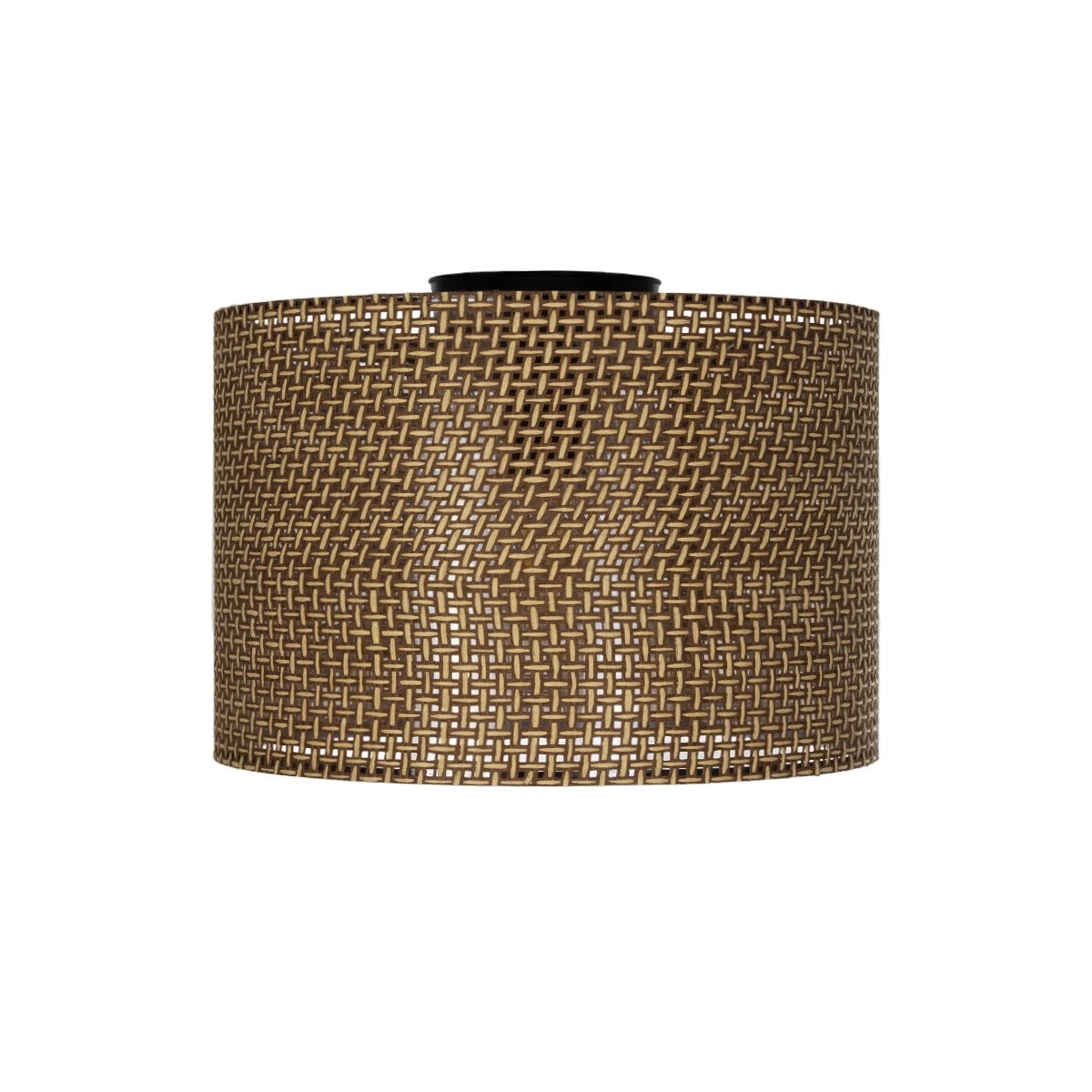 CILIO 203-0151 Μοντέρνο Φωτιστικό Οροφής Καπέλο Μονόφωτο 1 x E27 IP20 Καφέ Διάτρητο Ύφασμα - Μ30 x Π30 x Υ22